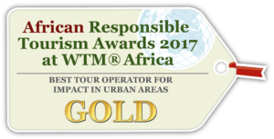 African Responsible Tourism Awards – Winner Best Tour Operator for Impact in Urban Areas