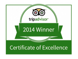 Certificate of Excellence – Trip Advisor