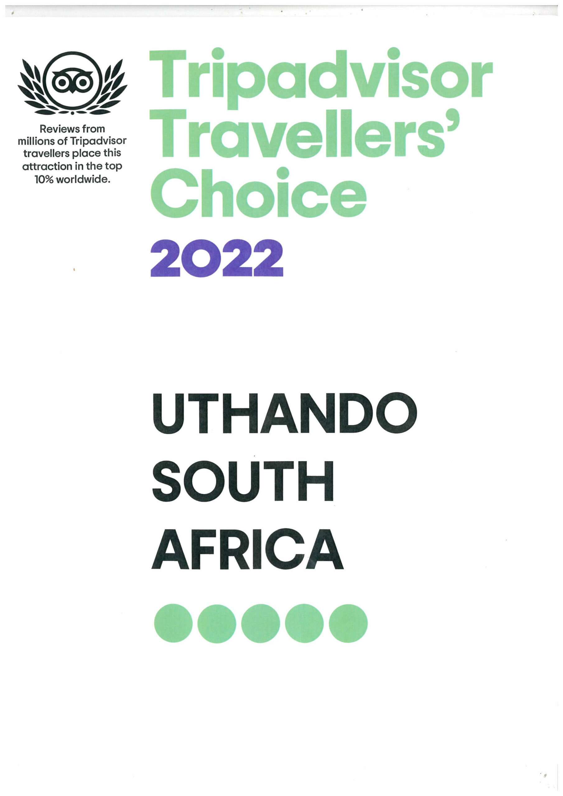 Responsible tourism awards Africa 2020 winner